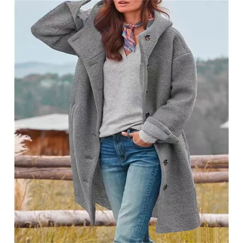 Roxelane | Manteau Long à Capuche
