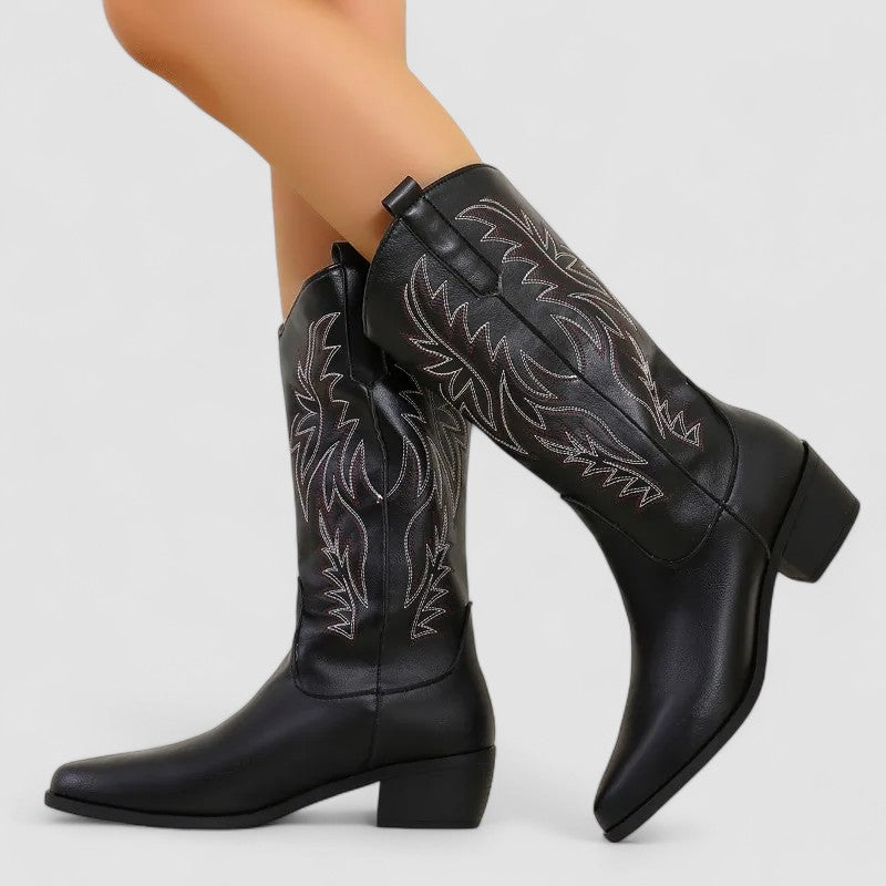 Cyrène | Bottes western brodées