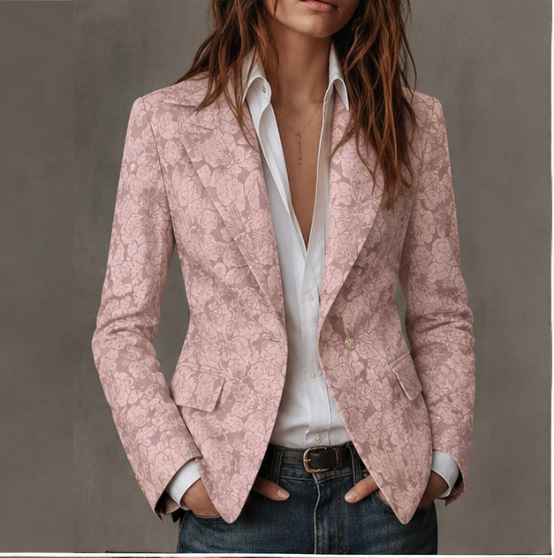 Stellange | Blazer Cintré Jacquard Cachemire