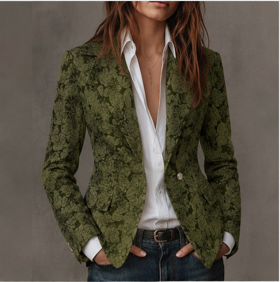 Stellange | Blazer Cintré Jacquard Cachemire