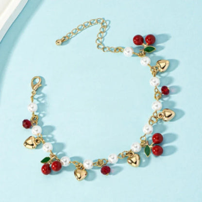 Bracelet Perles Fleuries