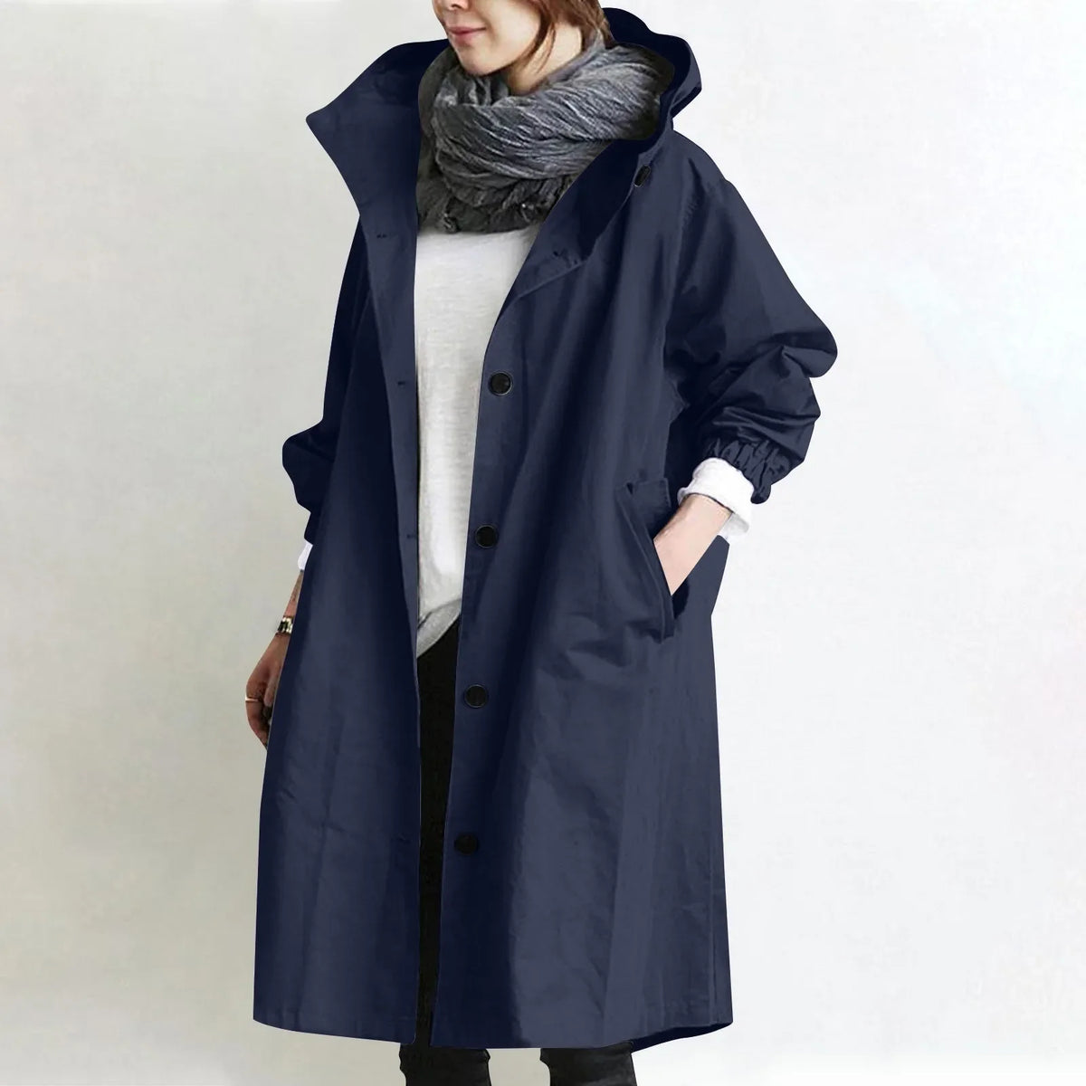 Théodora | Trench Long à Capuche