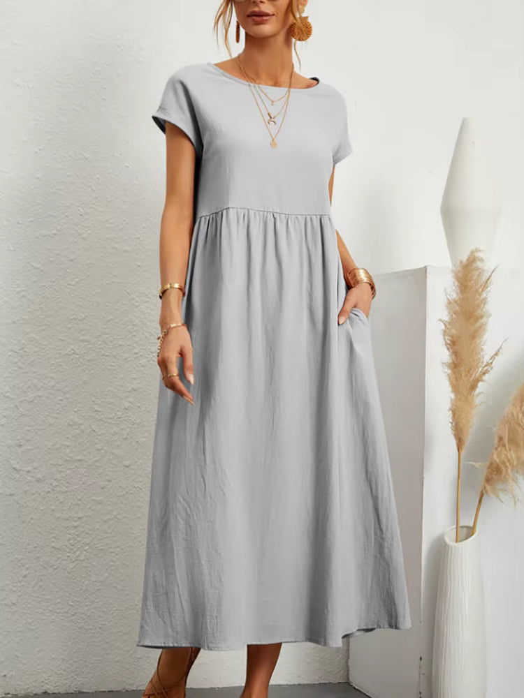 Robe midi Louise - Vert Menthe