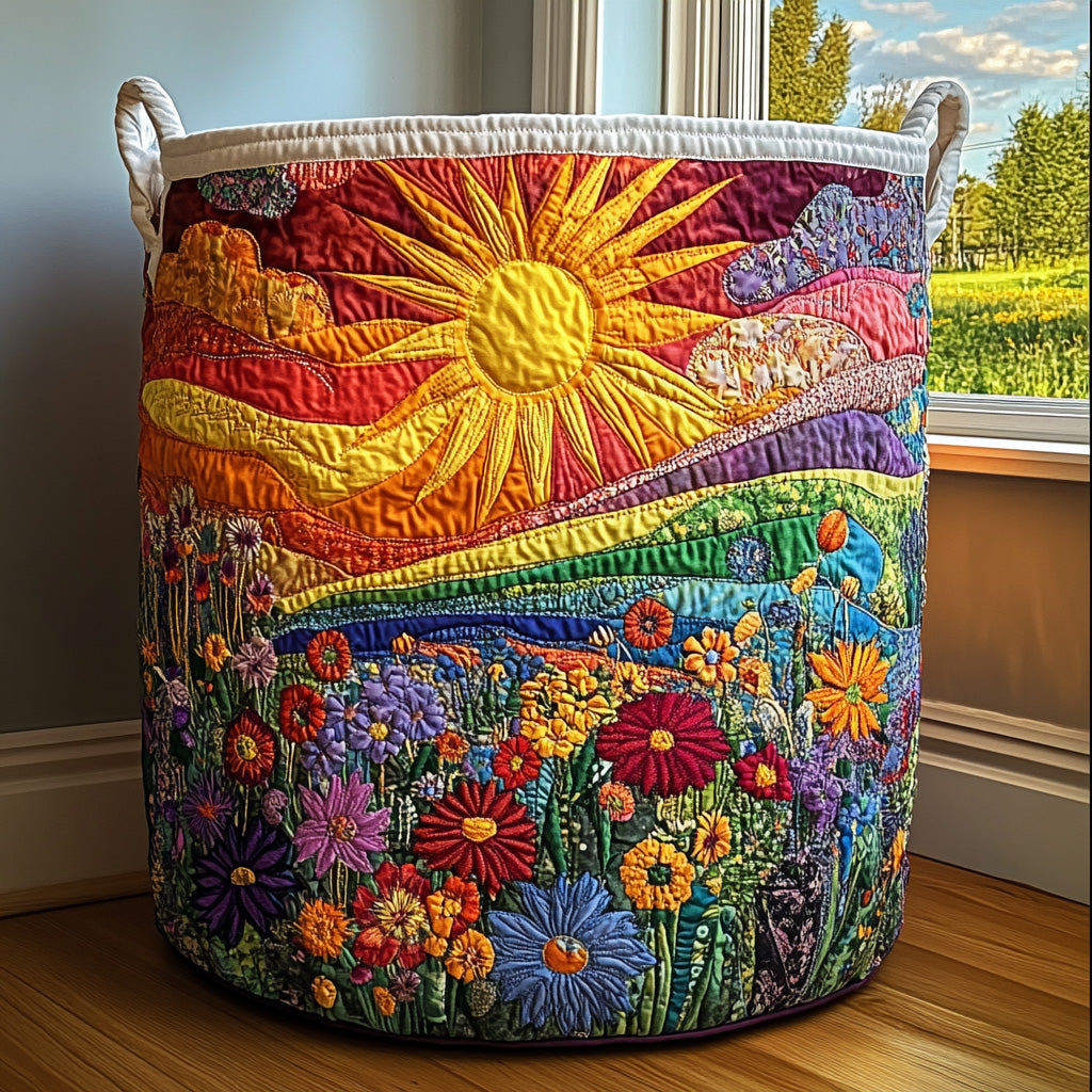 Émeline | Panier en Tissu Matelassé Fait Main