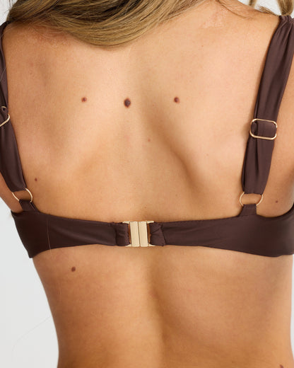 Top de bikini SIENNA Chocolat