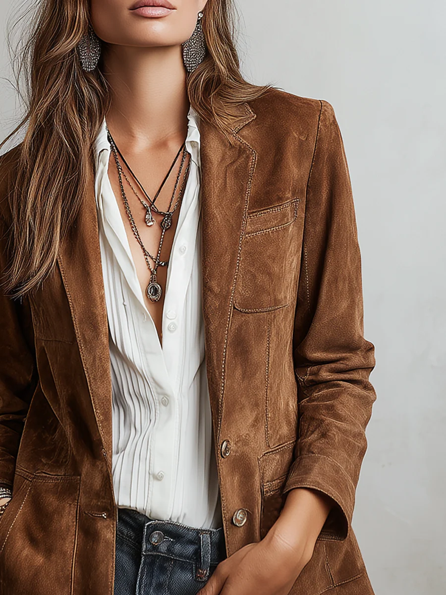 Marsange | Blazer Vintage Marron