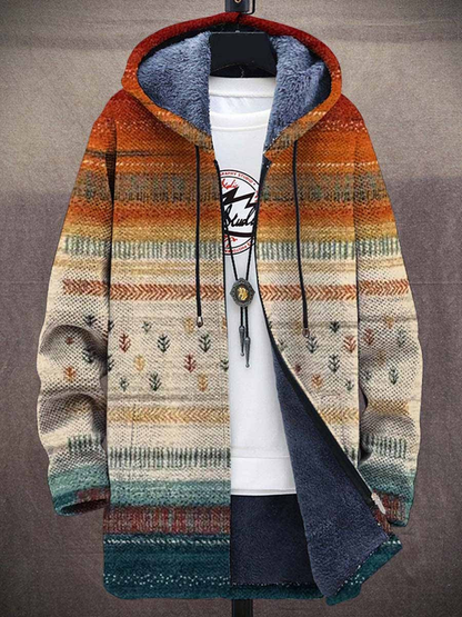 Dorothée | Manteau-Cardigan Artistique à Capuche