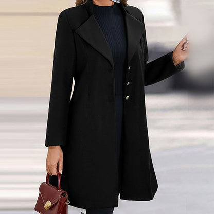 Ottoline | Manteau Cintré à Col Cranté