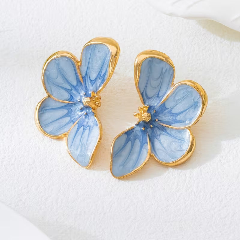 Boucles d'Oreilles Pétales Papillon