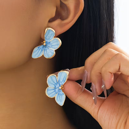 Boucles d'Oreilles Pétales Papillon