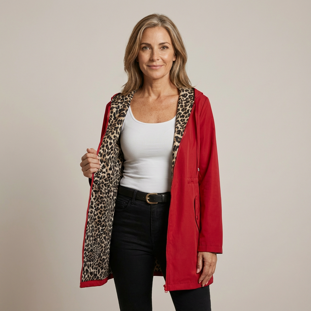 Nicolette | Manteau Réversible à Capuche