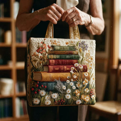 Sac Tote Matelassé – Motif Floral