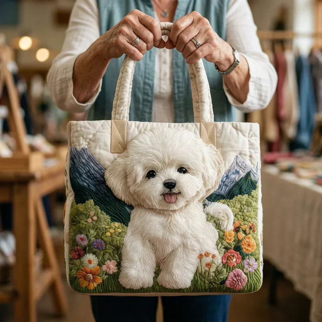 Sac Tote Matelassé – Chien Enchanté