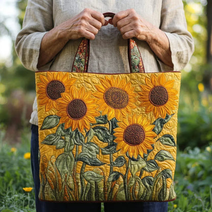 Sac Tote Matelassé – Tournesols Classiques
