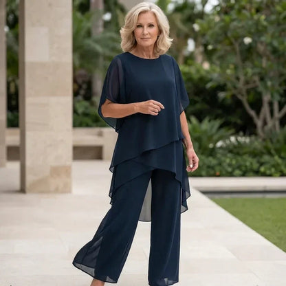 Irise | Ensemble — Blouse Asymétrique et Pantalon Large