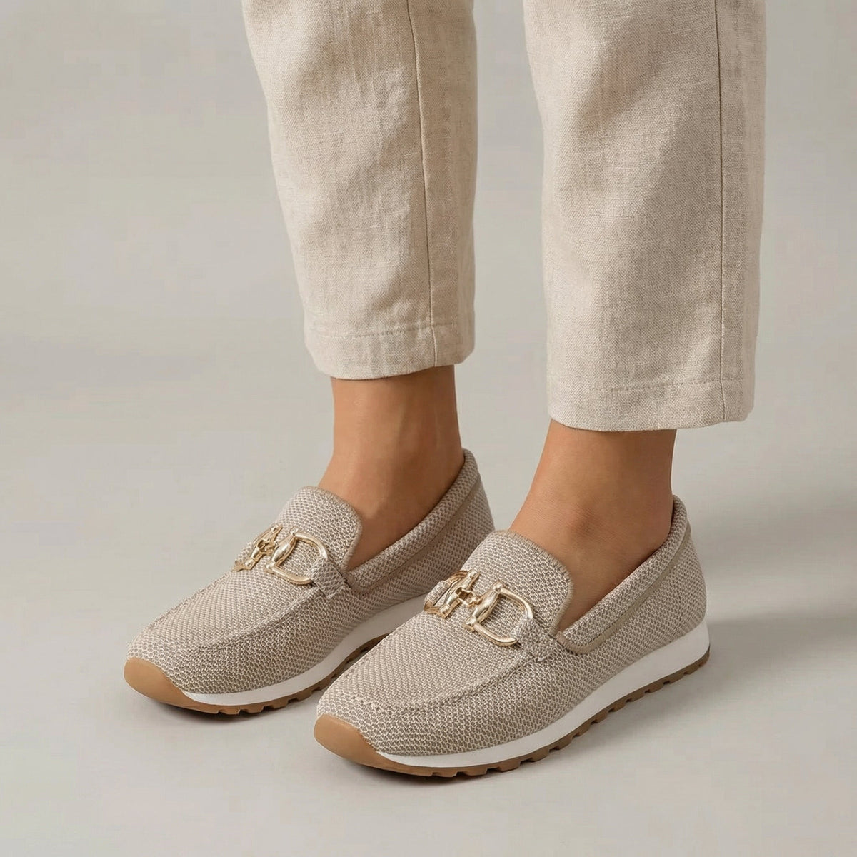 Thérèse | Mocassins Confort en Mesh à Mors et Semelle Antidérapante
