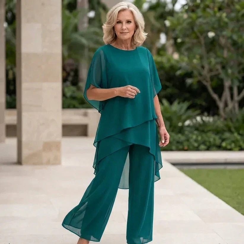 Irise | Ensemble — Blouse Asymétrique et Pantalon Large