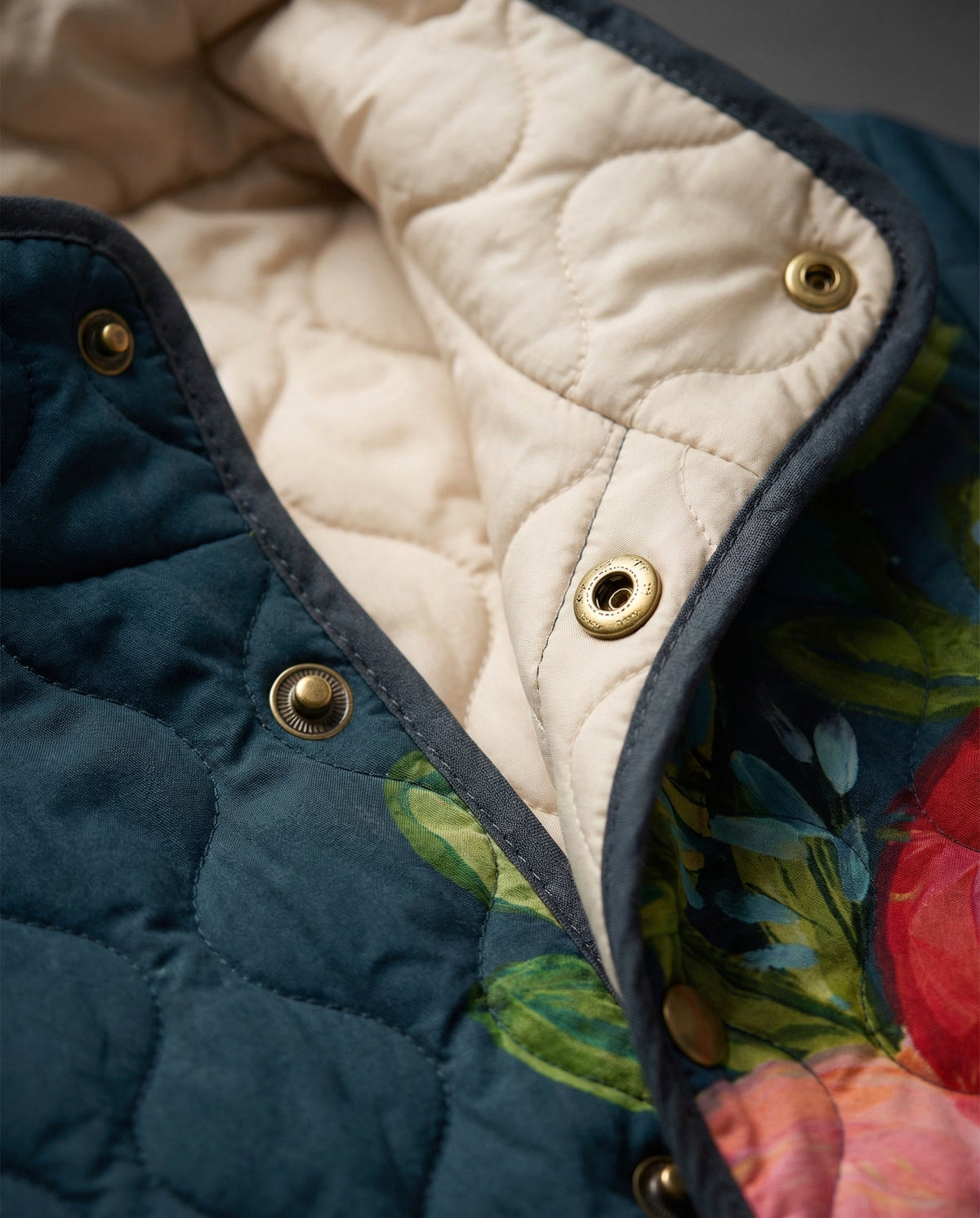 Amarande | Veste Matelassée Imprimé Floral Vintage
