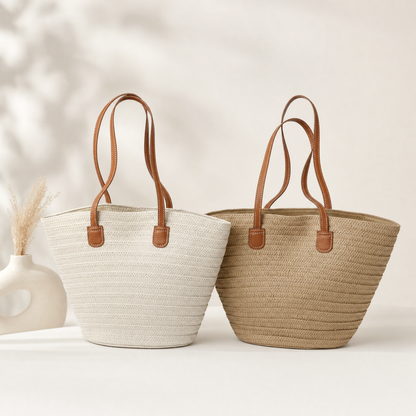 L'Estelle™ | Cabas de Marché Classique Tissé Main