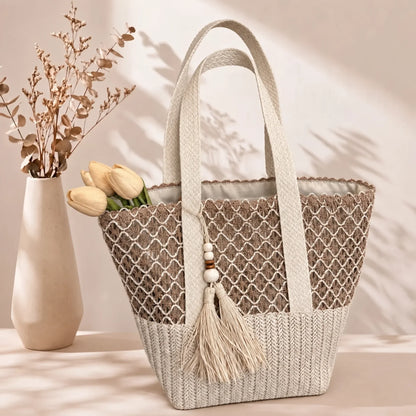Stacy | Sac Épaule Bohème à Pompon