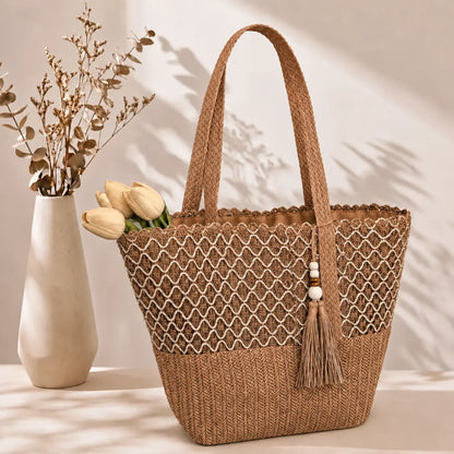 Stacy | Sac Épaule Bohème à Pompon
