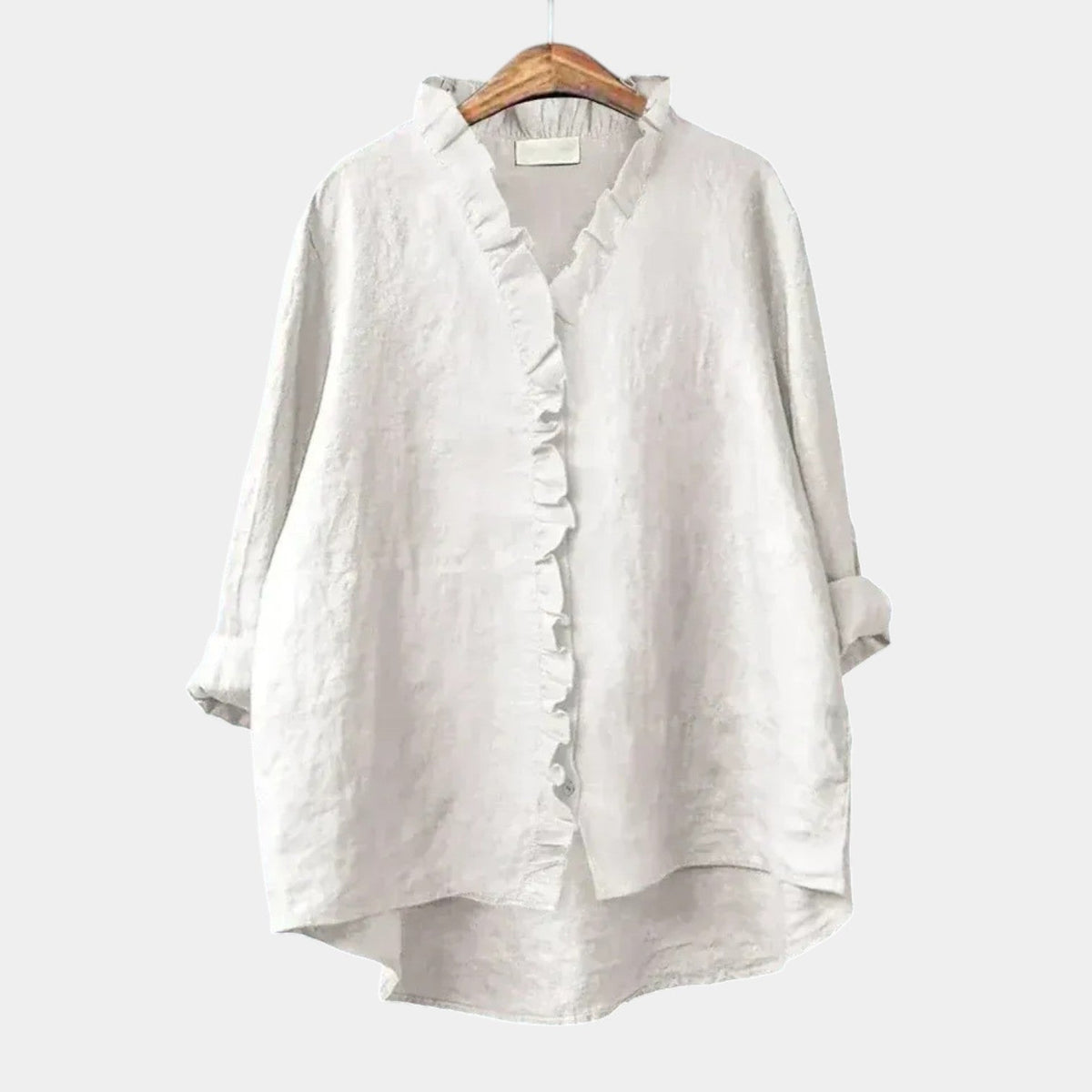 Monelle | Blouse à Volants Blanche