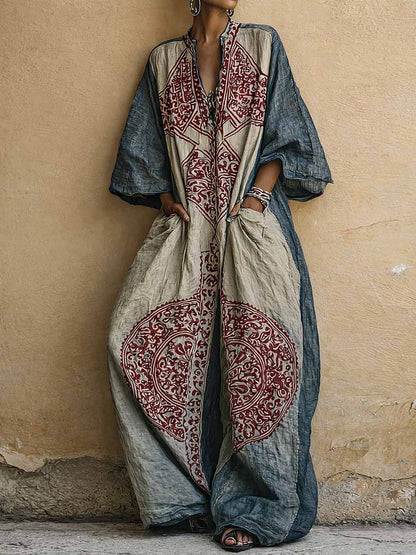 Maria | Combinaison Imprimé Vintage