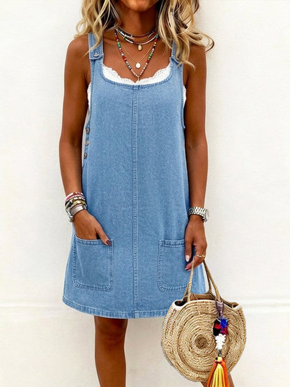 Robe Salopette Angèle en Jean