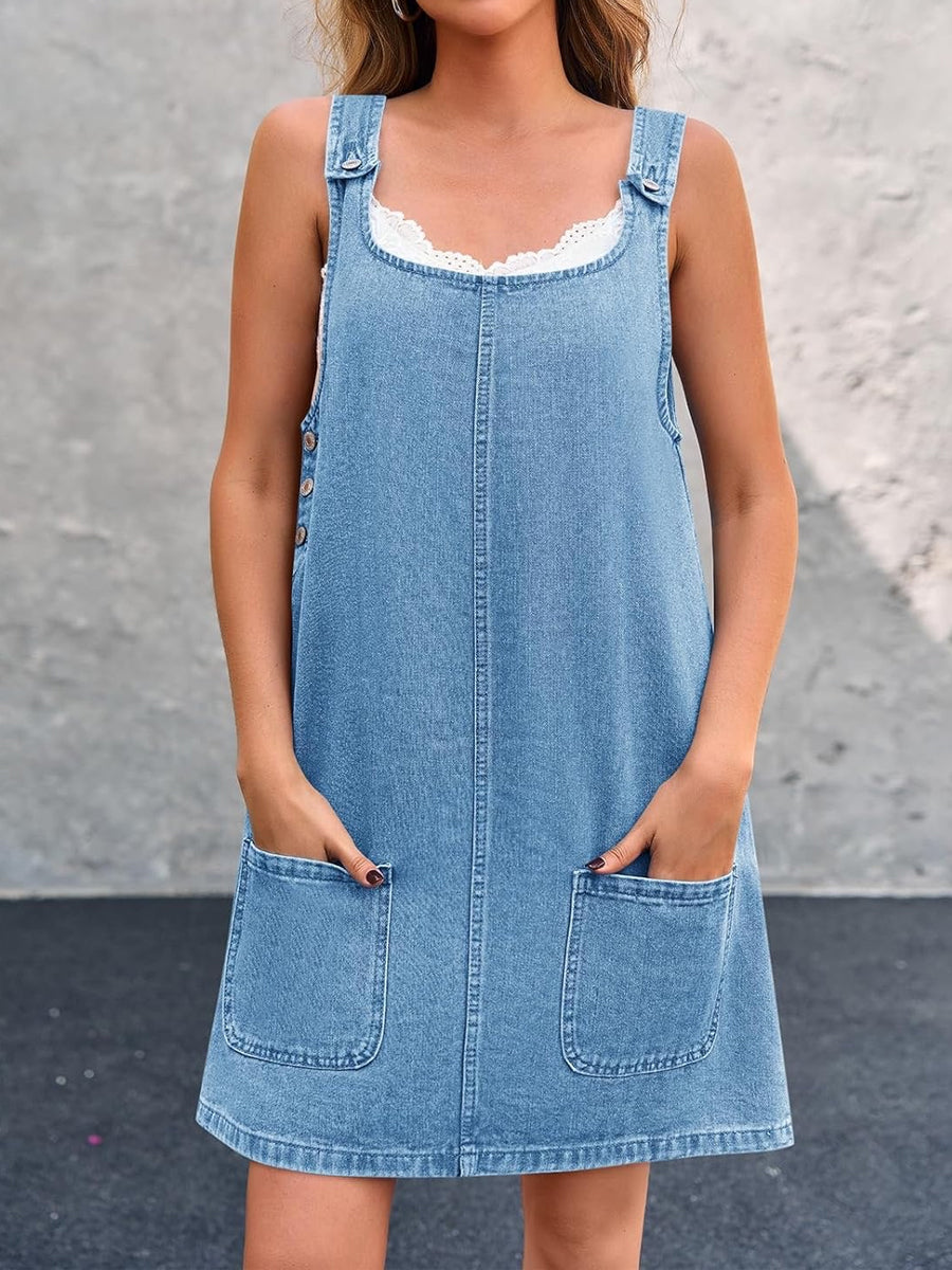 Robe Salopette Angèle en Jean