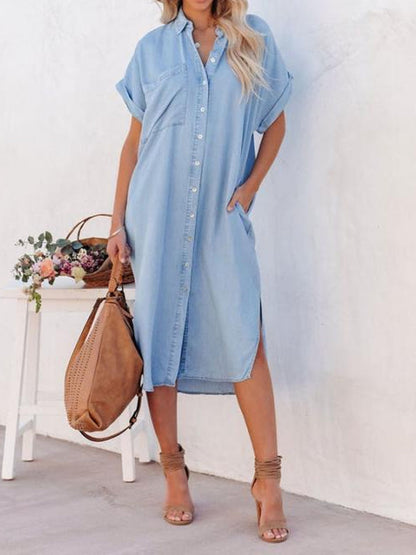 Robe Chemise Aude en Jean Léger
