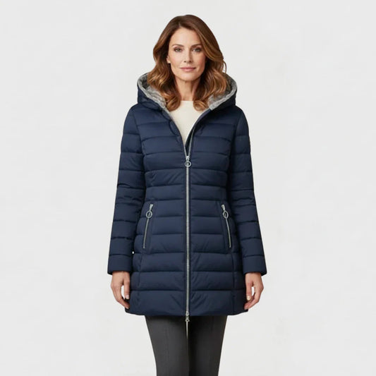 Verena | Manteau d'Hiver Matelassé à Capuche