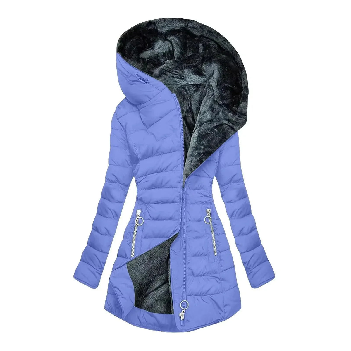 Verena | Manteau d'Hiver Matelassé à Capuche