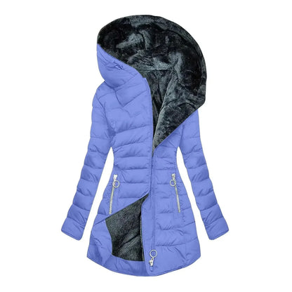 Verena | Manteau d'Hiver Matelassé à Capuche