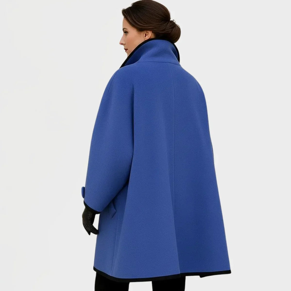 Frédérique | Manteau Oversize à Liseré Contrasté