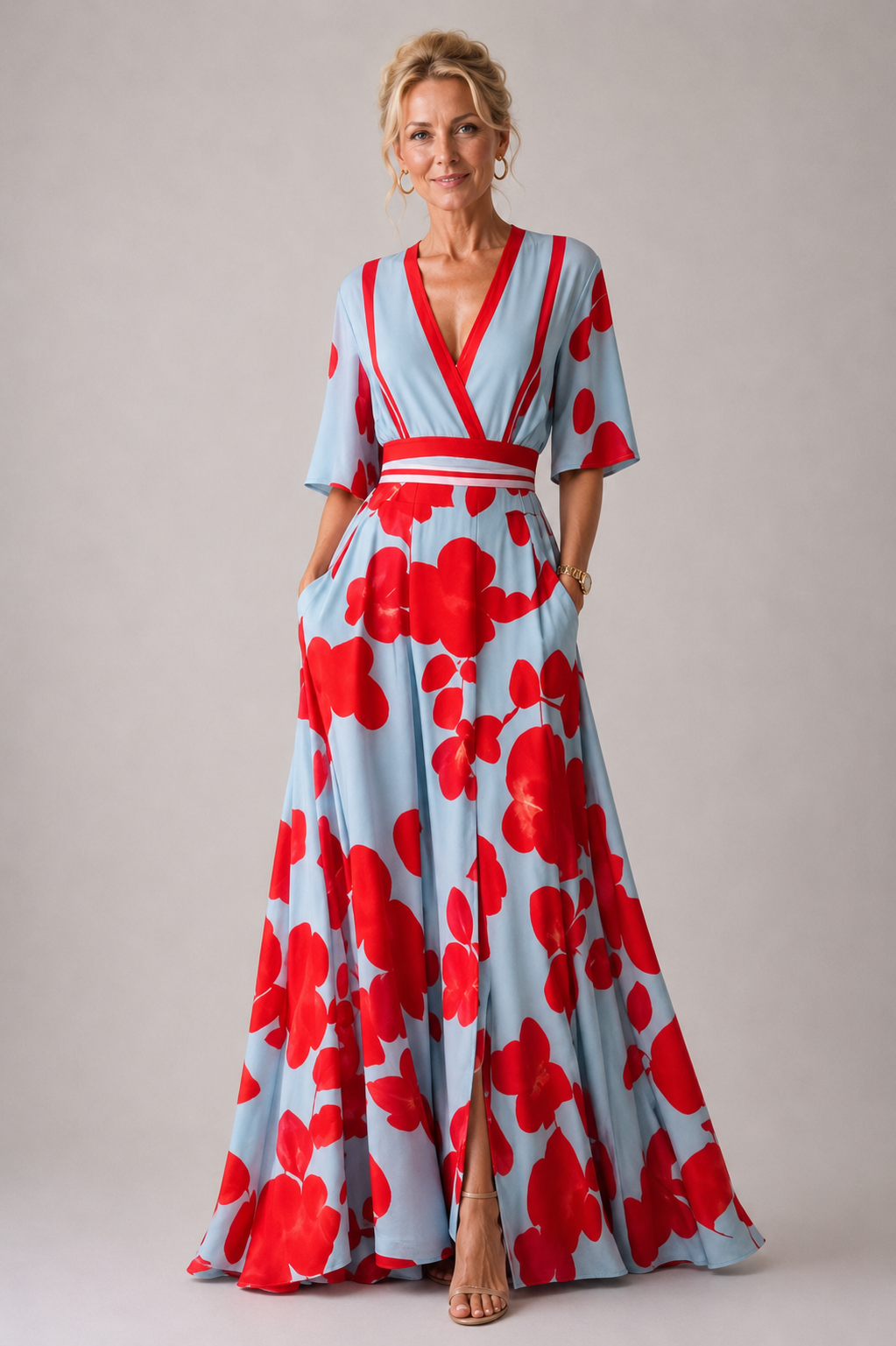 Sabine | Robe Raffinée à Imprimé Fleuri