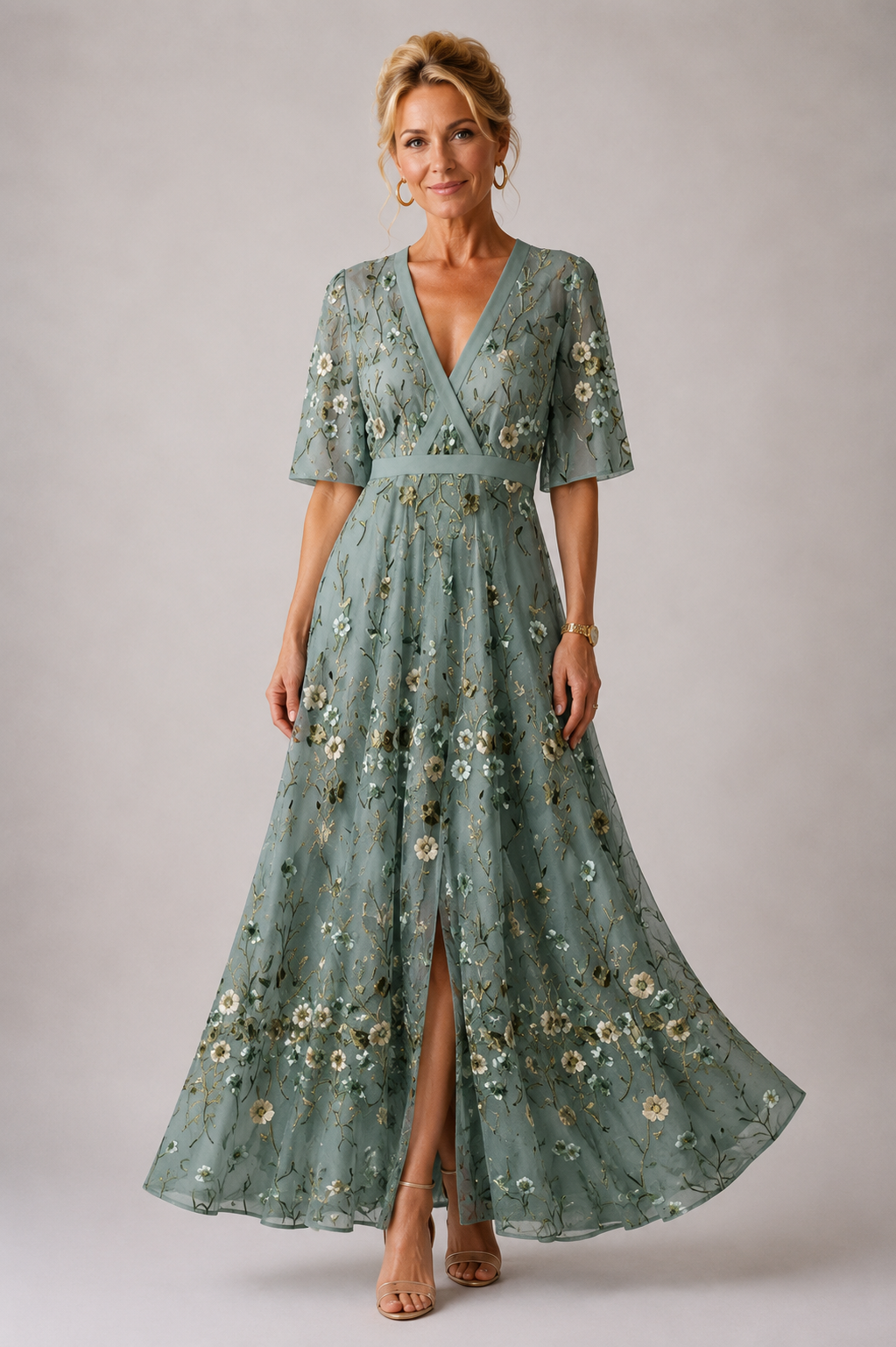 Sabine | Robe Raffinée à Imprimé Fleuri