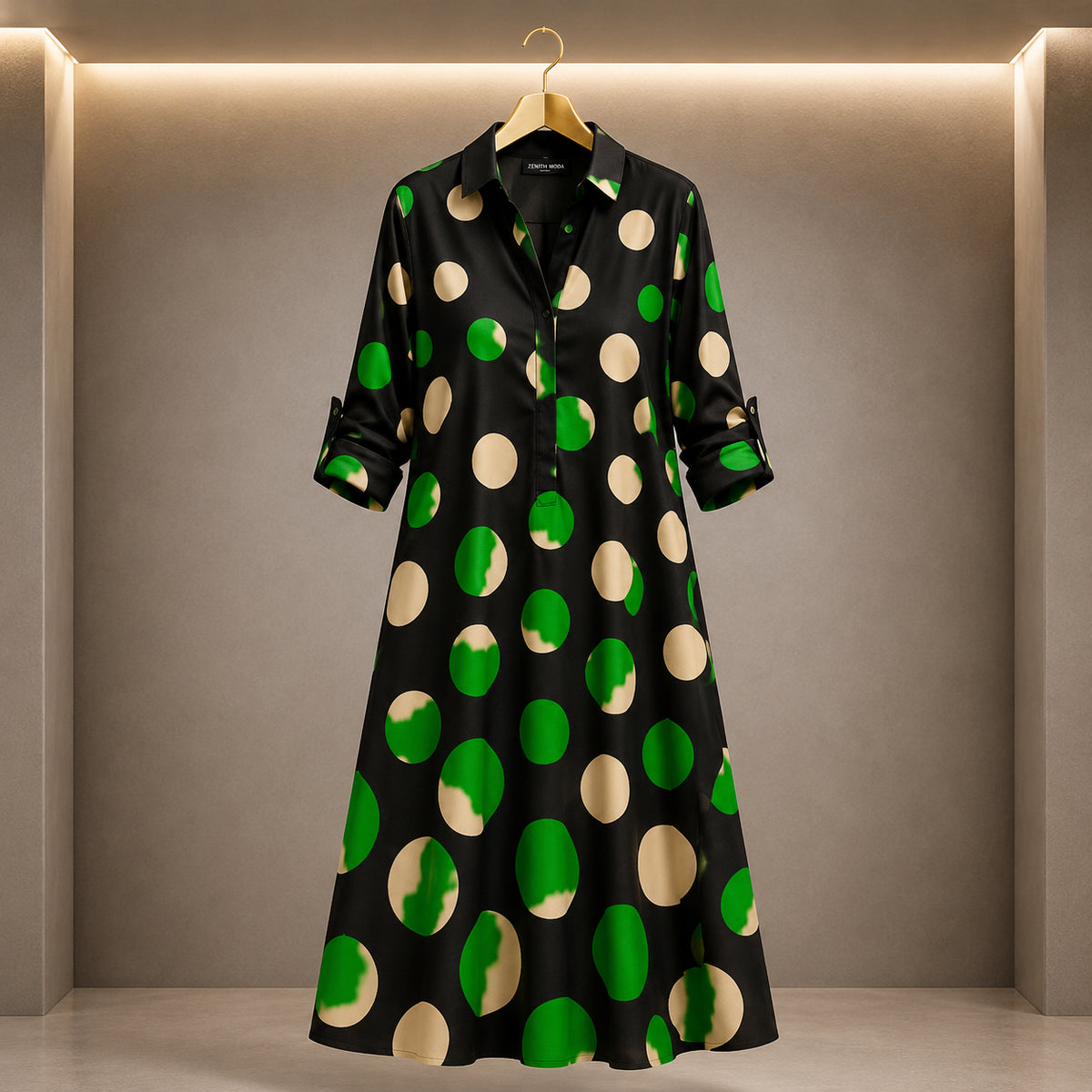 Robe Faustine – Élégance Intemporelle à l'Imprimé Exclusif